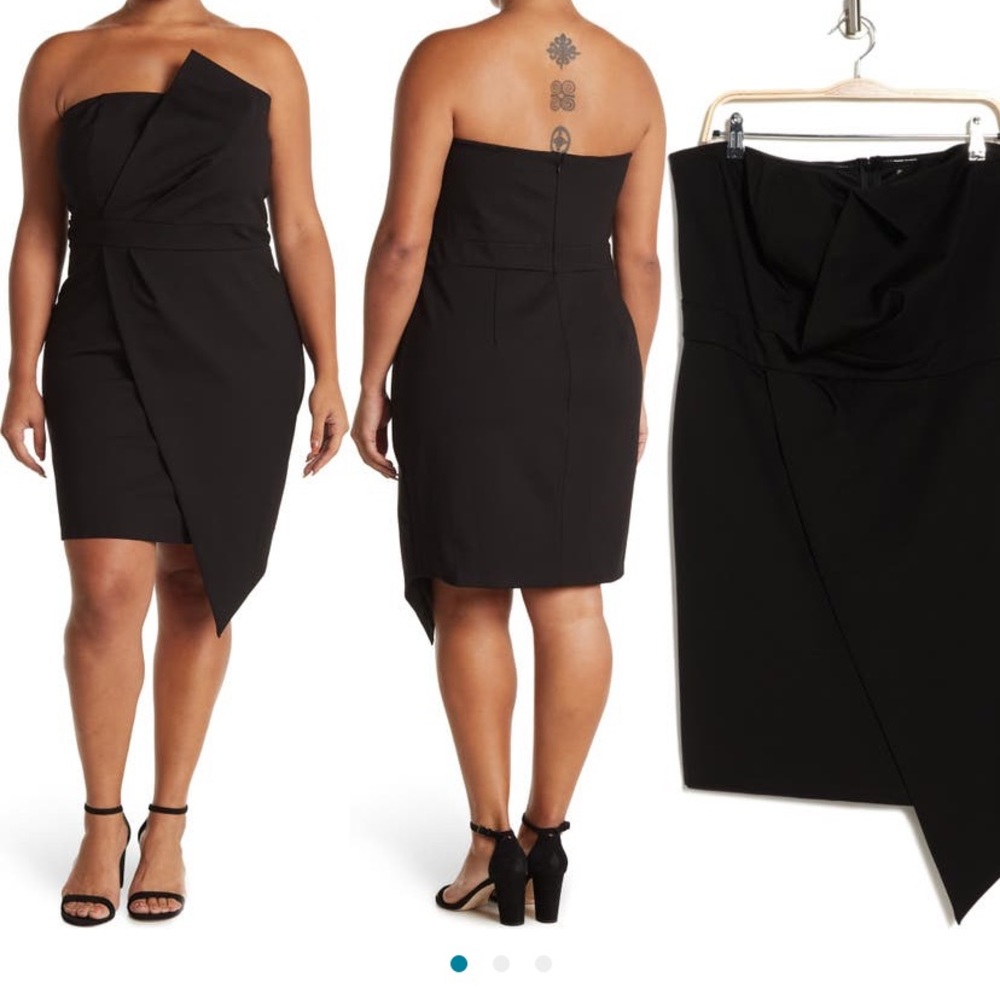 Never worn, tags on, plus size, asymmetrical dress great for summer weddings.